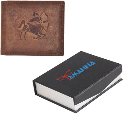 

Tamanna Men Brown Genuine Leather Wallet(5 Card Slots)