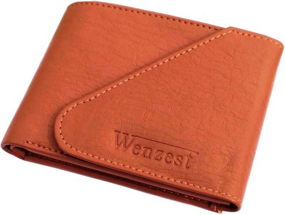 WENZEST Men Tan Artificial Leather Wallet(3 Card Slots)