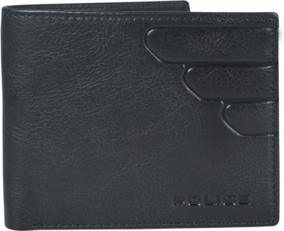 

Police Men Black Genuine Leather Wallet(8 Card Slots)