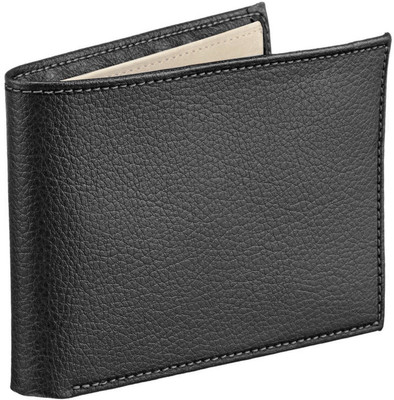 

Pellcaso Men Black Artificial Leather Wallet(6 Card Slots)