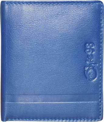 

Style 98 Men Blue Genuine Leather Wallet(6 Card Slots)