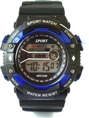 VITREND ™ Blue Sports-Water Resist-Date-Day display Digital New Watch  - For Men & Women   Watches  (Vitrend)