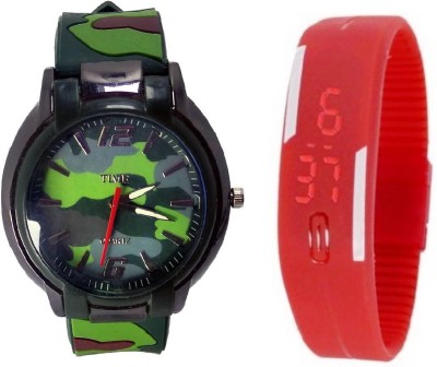 lavishable Military style FORCE TIME Analogue Green Men & Boys Watch. Watch - For Boys & Girls Watch  - For Boys & Girls   Watches  (Lavishable)