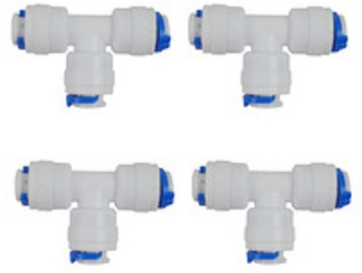 

Morning Star Technology RO/UV/UF Pipes 1/4/Tubes Water Filters Tee - Connectors ( pack of 4 Pcs ) Solid Filter Cartridge(0.5, Pack of 4)