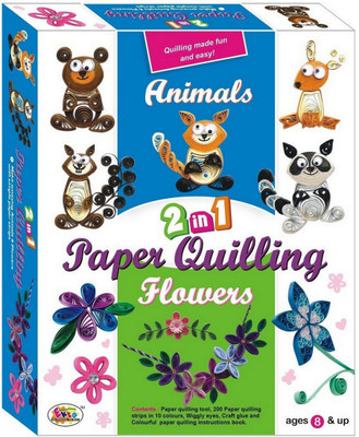 

Ekta 2 In 1 Animals and Flowers Paper Quilling Kit