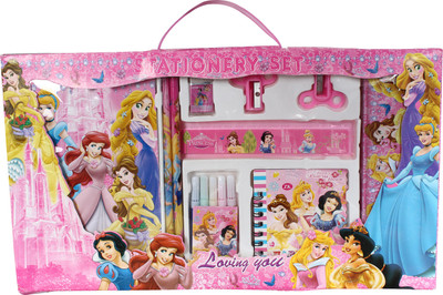 

Anvi ANG Barbie Girl Cartoon Printed Stationery Set for Kids