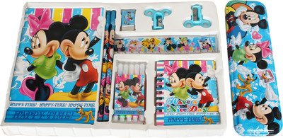 

Anvi ANG Micky Mouse Cartoon Printed Stationery Set for Kids