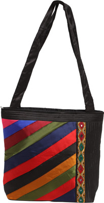 

INDICRAFTS CHHABILI - 1 Multipurpose Bag(Black, 12 L)