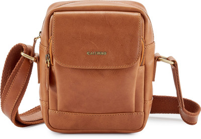 Calfnero 10010-Camel Sling Bag(Brown, 9 inch)