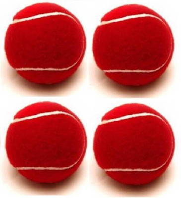 

GLS Cricket Tennis Ball Superior Grip High Bounce Standard Size - Pack of 4 (Red) Cricket Tennis Ball(Pack of 4, Red), Green