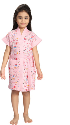 

Glam World Pink  Bath Robe(1 Bath Robe, For: Baby Girls, Pink