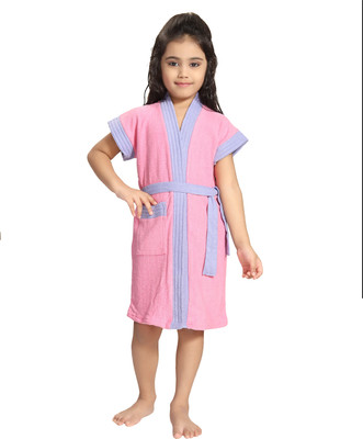 

Glam World Pink, Blue  Bath Robe(1 Bath Robe, For: Baby Girls, Pink, Blue