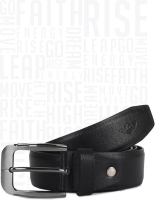 Metronaut Men Casual Black Genuine Leather Belt