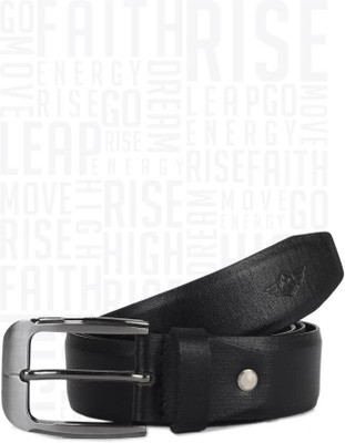 

Metronaut Men Casual Black Genuine Leather Belt