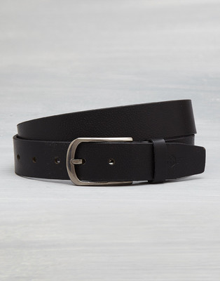 

Metronaut Men Casual Black Genuine Leather Belt, Black/brown
