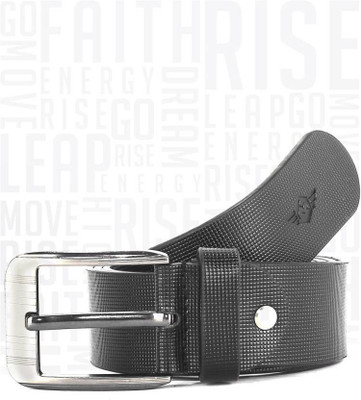 

Metronaut Men Casual Black Genuine Leather Belt