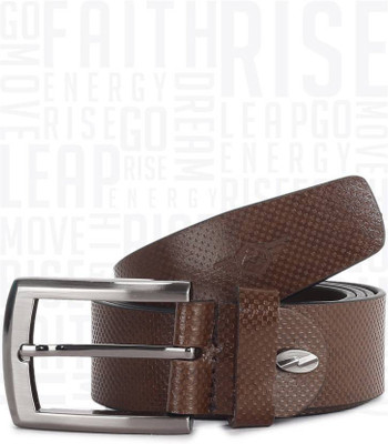 

Metronaut Men Casual Brown Genuine Leather Belt, Black/brown