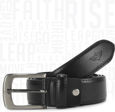

Metronaut Men Casual Black Genuine Leather Belt