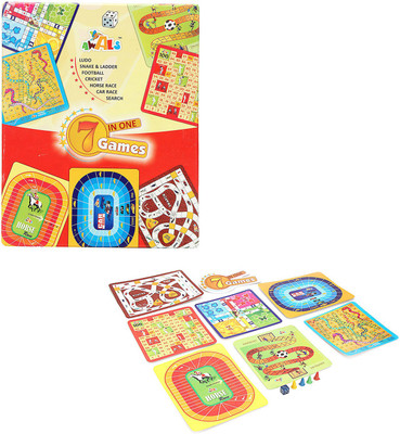 

Awals 7 In One Games Toy For Kids - Pack Of 3 Board Game