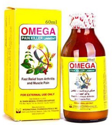 

Omega Pain Killer Liniment 60ml pain killer Liquid(60 ml)