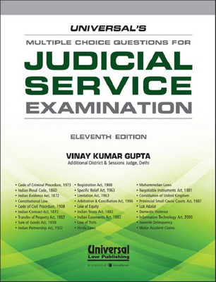 Universal's Multiple Choice Questions For Judicial Service Examination By Vinay Kumar Gupta(English, Paperback, Vinay Kumar Gupta)