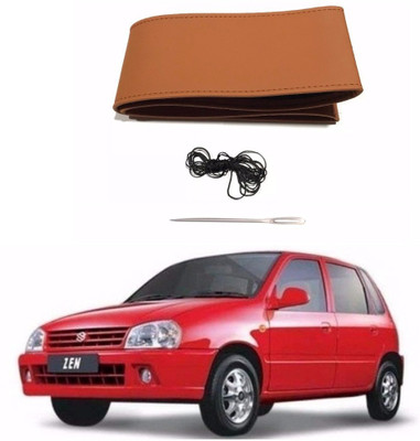 AUTOGARH Hand Stiched Steering Cover For Maruti Zen(Tan, Leatherite)