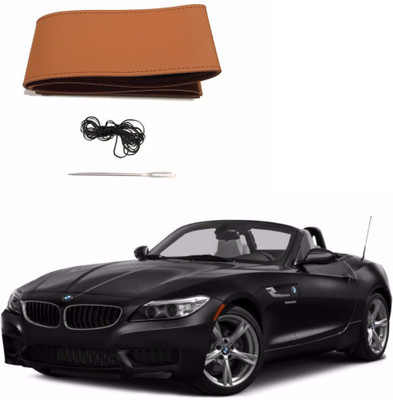 AUTOGARH Hand Stiched Steering Cover For BMW Z4(Tan, Leatherite)
