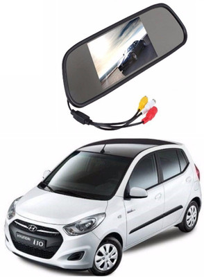 AUTOGARH Rear View Mirror Camera Monitor WITH 1YR WARRANTY For i10 Multicolor LED(11 cm)