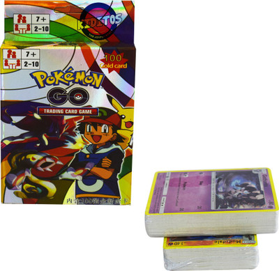

Kiditos Pokemon GO 100 Gold Card Trading Card Game(Multicolor)