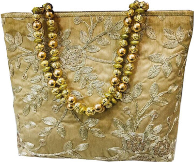 

CRAFTBAZAAR Party Brown Clutch