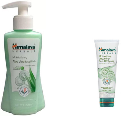

Himalaya aloe vera face wash, cucumber peel of mask(Set of 2)