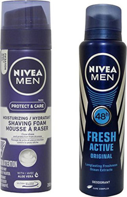 

Nivea set shavingfoam n deo(Set of 2)