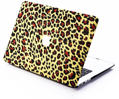 LUKE Leopard Print Hard Case Cover For Macbook Air 11.6 Inch With Combo Keyboard Combo Set