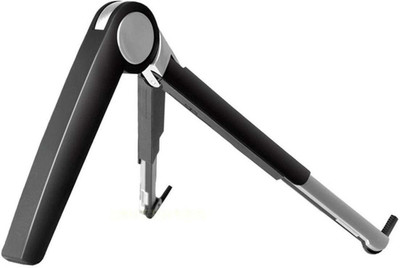 Store2508 Foldable & Height Adjustable Aluminium & ABS Stand for Laptops Macbook ipad and other tablets (Black)(Black)