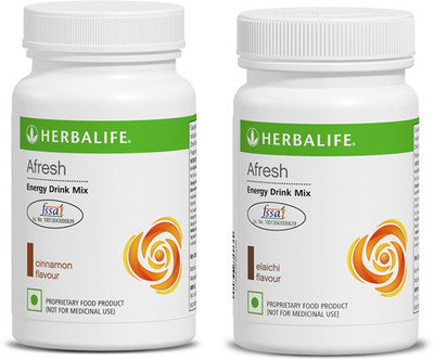 

Herbalife Afresh Energy Drink -ilaichi-chinamon - Pack of 1 each Energy Drink(2x50 g, ilaichi-chinamon Flavored)