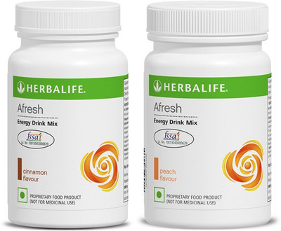 Herbalife Afresh Energy Drink(2x50 g, chinamon-peach Flavored)