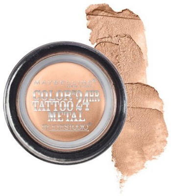 

Maybelline Eye Studio Color Tatoo Metal 24Hr Cream Gel Eye Shadow 4 g(Barely Branded)