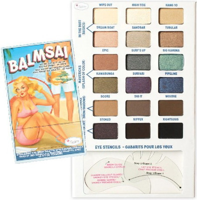 

The Balm Thebalm Balmsai Eyeshadow And Brow Palette With Shaping Stencils 14.4 g(18 Colors)