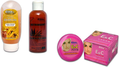 

Elite Vedic FaceWash, Astringent & Cream (1 each) 10 g(Set of 3)