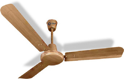 

Orient ENERGY STAR 3 Blade Ceiling Fan(TEAK WOOD, Pack of 1), Cream