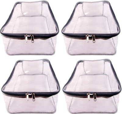 

Addyz Plain Pack of 4 Pieces Large Transparent Shirt Cover Shirt Cover(Transparent)