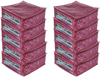 

Indi Bargain solid Quilted wedding multi saree cover(Maroon)