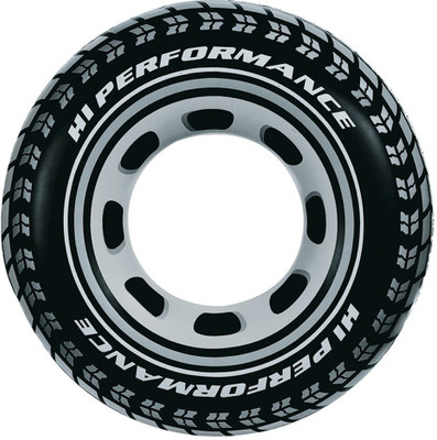 

Always Sporty GIANT TYRE TUBE 36INCH INFLATABLE FOR ADULTS. Inflatable Pool Accessory(Black)