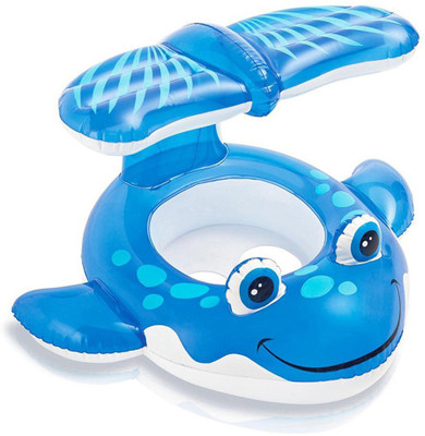 

Always Sporty SHADED WHALE POOL FLOAT Inflatable Pool Accessory(Blue)