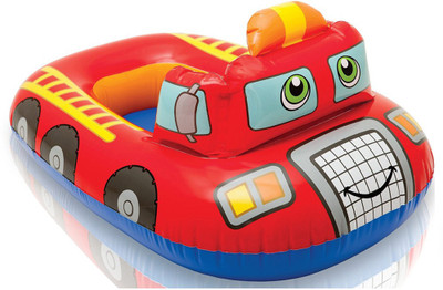 

Always Sporty KIDDIE POOL FLOAT FIRE ENGINE Inflatable Pool Accessory(Red)