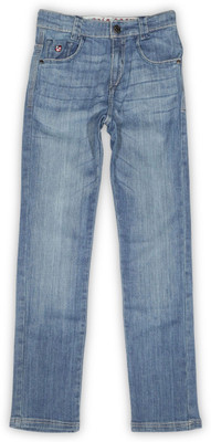 

US Polo Kids Regular Boys Blue Jeans, Lt. blue