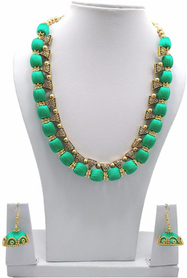 Multiline Company Dori Green Jewellery Set(Pack of 1)
