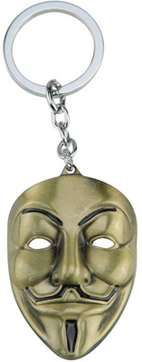 

Chandrika Pearls Golden Halloween Face Mask Key Chain