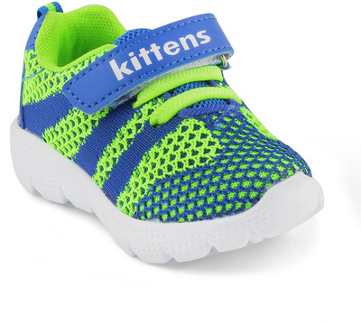 

KITTENS Boys Velcro Sneakers(Blue, Royal/green