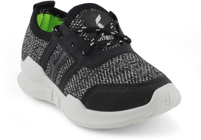 

KITTENS Boys Lace Running Shoes(Black
